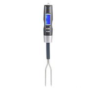 Forchetta per termometro digitale per carne, Forchetta per termometro digit | Forchetta per griglia con termometro per carne digitale per barbecue in acciaio inossidabile con display LCD per bistecca di
