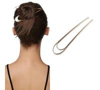 Forchetta semplice in metallo per capelli a forma di U ornamento per capelli accessori per capelli per ragazze (tipo B)