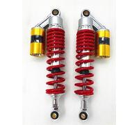Forchetta Una Coppia Di Ammortizzatori Motorcyc A Molla Da 360 Mm 8 Per Suzuki Asse Jarframe(Red silver)