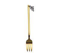 Forchette da degustazione di frutta in acciaio inossidabile per tè, caffè, dessert, frappè, ghiaccio, tè, dessert, forchette piccole