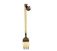 Forchette da degustazione di frutta in acciaio inossidabile per tè, caffè, dessert, frappè, ghiaccio, tè, dessert, forchette piccole