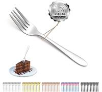 Forchette Da Dessert 12 Pezzi, 14 Cm Forchette per Torte in Acciaio Inossidabile