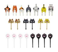 Forchette Da Frutta Da 21 Pezzi, Forchette Da Pranzo Per Bambini, Forchette Da Frutta Creative Per Cartoni Animati, Set Di Forchette Per Cibo Carino, Accessori Per Scatola Da Pranzo