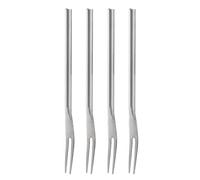 Forchette da frutta in acciaio inox, set da 4 pezzi, per torte, dessert, degustazione
