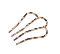 Forchette for capelli in acrilico Pettine Panino Leopardo Bastoncini a forma di U Forcina for donna Accessori for acconciature for ragazze Fascia for capelli(COLOR-2)