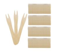 Forchette In Legno Da 400 Pezzi, Forchette Per Patatine Fritte, Mini Forchette, Posate In Legno, Posate Per Feste, Forchette Da Frutta