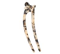 Forchette per capelli, bacchette e aghi a U francesi | Bacchetta per capelli a 2 punte in acetato di cellulosa con papillon per acconciature da donna