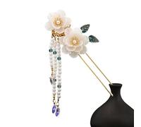 Forchette per capelli con ciondolo a forma di fiore, forcine e fermagli per capelli da donna per coda di cavallo (stile-e)