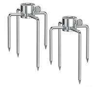 Forchette per girarrosto Onlyfire 6003 6004, confezione da 2 forchette da barbecue in acciaio inox 304, adatte per spiedo quadrato esagonale da 1/2", 3/8" 5/16"