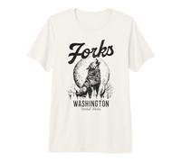 Forchette Washington Wolf PNW Vintage Pride Maglietta Premium