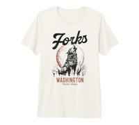 Forchette Washington Wolf PNW Vintage Pride Maglietta Premium