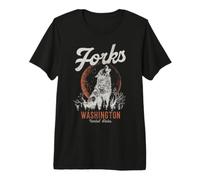 Forchette Washington Wolf PNW Vintage Pride Maglietta Premium