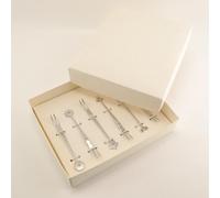 Forchettine da Party CADEAU in acciaio 18.10 AISI430 127 mm finitura inox lucido in confezione bomboniera inox lucido