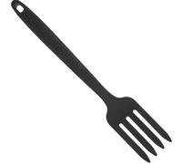 Forchettone Silicone Cucina Grande Nero, Riutilizzabile per Servire | Silicone Leggero, Manico Foro per Appenderlo, Superficie Liscia Antiaderente, per Casa e Campeggio