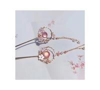 Forcina Bacchette for capelli con smalto in metallo for donna Forcina for capelli Accessori for gioielli for capelli for donna Fermaglio for capelli Hosta Forcina retrò cinese Bastoncini per Capelli(0