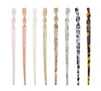 Forcina cinese, Accessori for capelli cinesi Forcina for fiori, 8 pezzi Bastoncini for capelli in acetato Bacchette for capelli vintage Forcine retrò Bacchette for capelli cinesi Styling dei capelli