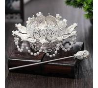 Forcina cinese, bastoncini for capelli, accessori for capelli cinesi Hanfu Dress Fasce retrò con bastoncini for capelli Forchette for donne Portacapelli Gioielli 2 copricapo (Colore : D) (Colore : E)(