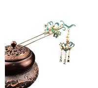 Forcina cinese, bastoncini for capelli, Accessori Hanfu tradizionali cinesi Forcina for farfalla Abito antico Copricapo Nappa Gioielli fata for le donne Copricapo placcato argento
