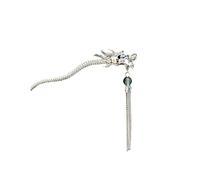 Forcina Clip di capelli in stile cinese con perline Accessori for capelli Clip di coda di cavallo Hanfu Nappa Tornante Clip di capelli Hosta Clip di artiglio for capelli spessi Bastoncini per Capelli