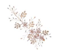 Forcina da Sposa in Lega, Foglie Metalliche 14x7x1cm | Accessorio Riutilizzabile a Clip, per Veli e Raccolti, Stile Elegante per Cerimonie e Balli Colore Casuale