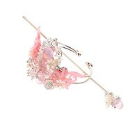 Forcina for capelli, 1 Set copricapo for corona di capelli Hanfu Accessorio for capelli della dinastia Han Forcina tradizionale cinese bastoncini for capelli cinesi con finiture in perle (Color : Pin