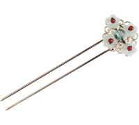 Forcina for capelli, accessori for capelli cinesi, bacchette for capelli for donne, 1 pz. Bastoncini for capelli in metallo a forma di U Bacchette for capelli Vintage Forcine for capelli Bastoncini co