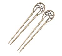 Forcina for capelli, bacchette for capelli 2 pezzi Forcina for capelli retrò da donna Bastoncini for capelli da donna Forcina for capelli bobby brown