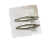 Forcina for capelli con clip laterali in lega di oro e argento da 4 pezzi, for accessori donna, ornamento for copricapo(Silver 4pc D)