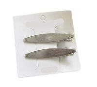 Forcina for capelli con clip laterali in lega di oro e argento da 4 pezzi, for accessori donna, ornamento for copricapo(Silver 4pc C)