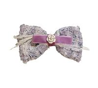 Forcina for capelli con fiocco di camelia in lana - Elegante fascia for capelli da donna, eleganti accessori for capelli(Springclip)