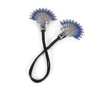 Forcina per capelli a forma di pavone, Ali di visualizzazione di pavone elegante per chignon, pigro Deft Hair Maker, Peacock Hair Bun Bigodino