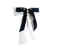 Forcina per capelli da sposa con perle fiocco per ragazze balletcore fiocco per concorso ballo di fine anno principessa accessori per capelli puntelli scena matrimonio forcine perle