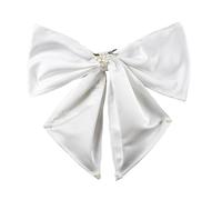 Forcina per capelli da sposa con perle fiocco per ragazze balletcore fiocco per concorso ballo di fine anno principessa accessori per capelli puntelli scena