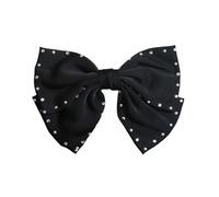 Forcina per capelli da sposa con perle fiocco per ragazze balletcore fiocco per concorso ballo di fine anno principessa accessori per capelli puntelli scena