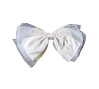 Forcina per capelli da sposa con perle fiocco per ragazze balletcore fiocco per concorso ballo di fine anno principessa accessori per capelli puntelli scena