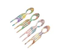 Forcina per capelli in acrilico stile 2025 per donna, accessorio per capelli a forma di U per tutte le acconciature, ottimo regalo per amiche, sorelle e madri (4 pezzi - 1)