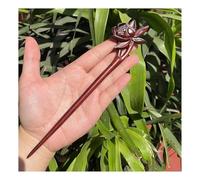 Forcina per capelli intagliata a mano in stile retrò cinese in legno di pesca, forcina per capelli da donna (12)