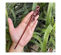 Forcina per capelli intagliata a mano in stile retrò cinese in legno di pesca, forcina per capelli da donna (14)