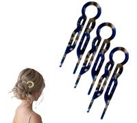 Forcina per capelli, nuova forcina per capelli 2025, eleganza senza sforzo per tutti i tipi di capelli - tenuta comoda per tutto il giorno - set da 3 pezzi, accessori per lo styling dei capelli (J)