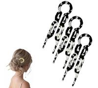 Forcina per capelli, nuova forcina per capelli 2025, eleganza senza sforzo per tutti i tipi di capelli - tenuta comoda per tutto il giorno - set da 3 pezzi, accessori per lo styling dei capelli (I)