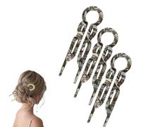 Forcina per capelli, nuova forcina per capelli 2025, eleganza senza sforzo per tutti i tipi di capelli - tenuta comoda per tutto il giorno - set da 3 pezzi, accessori per lo styling dei capelli (H)