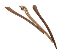 Forcina per Chioma Vintage in Legno Marrone, Set 3 Pezzi | Stile Cinese Tradizionale, per Acconciature Raccolte, Adatta a Occasioni Speciali e Insieme a Hanfu