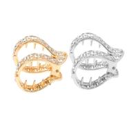 Forcina Per - Fermagli A Forma Di Fiore Con Strass Piccole Mollette Per Donna Perfette Per Acconciature Con Coda Di Cavallo Alta E Chignon.