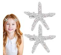 Forcina per stelle marine, forcina per stelle marine,2X Forcina con strass per copricapo da sposa - per capelli stella marina, perle, strass per tutte le acconciature, festa di compleanno