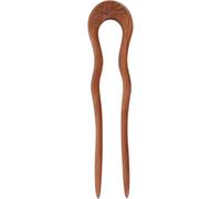 Forcina Retrò a U in Legno di Pesco Minimalista per Chioma