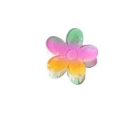Forcine 6cm Gradient Flower Clip Colorato Fiore Forcina Primavera Forcina Antiscivolo Forcina Ragazze Forcina di Cavallo Clip Donne Plastica