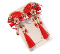 Forcine cinesi, fascia cinese di Capodanno, per Capodanno, nappe, fiocchi per capelli con nappe, per capelli per la festa della mamma, compleanno, bambini, famiglia, amici