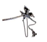 Forcine cinesi, Forcina for capelli con nappa a farfalla in stile cinese Hanfu copricapo antico in costume