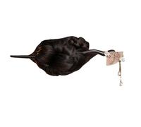 Forcine cinesi, Forcina for capelli con nappa di perle di sandalo nero, accessori in stile cinese for donna