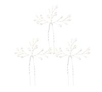 Forcine con Perle per Capelli da Matrimonio 3 Pezzi Clip Elegante Da